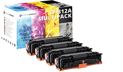 4 Schneider Printware Toner (25% mehr Inhalt) kompatibel für CF380X CF380A CF381A CF382A CF383A HP 312A für HP Color Laserjet Pro M476dw MFP M476dn MFP 476nw M476dw 476dn von schneiderprintware