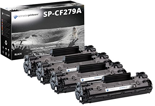 4 Schneider Printware Toner | 120% höhere Druckleistung | kompatibel zu HP CF279A / 79A |Reichweite : je 2.280 Seiten von schneiderprintware