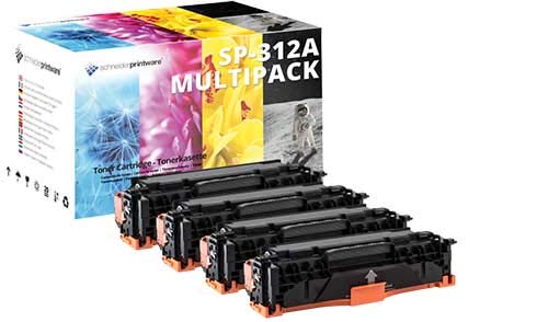 4 Schneider Printware Toner | 25% höhere Druckleistung | kompatibel für 312A für Color Laserjet Pro M476dw MFP, M476dn, M476nw, M476dw MFP, M476dn, M476nw von schneiderprintware