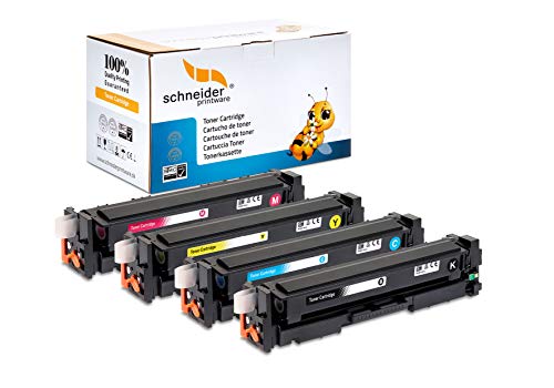 4 Schneider Printware Toner | 40% mehr Leistung | kompatibel für HP 125a für Color Laserjet CM1312nfi MFP CP 1210 1215 1217 1510 1514n 1515n 1518ni von schneiderprintware