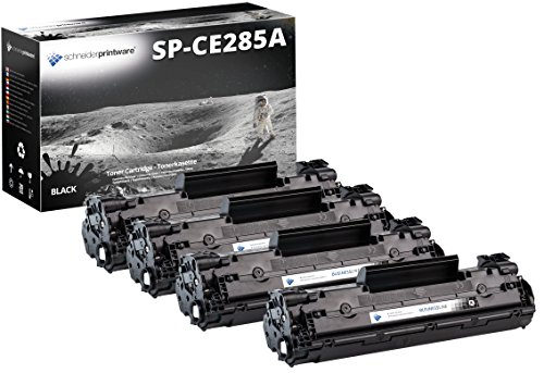 4 Schneider Printware Toner | 85% höhere Kapazität| kompatibel für HP CE285A Laserjet Pro M1132 M1134 M1136 M1137 M1138 M1139 MFP M1210 M1212nf | von schneiderprintware