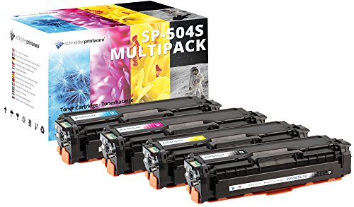 4 Schneider Printware Toner kompatibel mit Samsung CLT-P504C für Samsung CLP-410 CLP-415N CLP-415NW CLX-4190 CLX-4195FN CLX 4195 FW N Xpress C1810W C1860FW von schneiderprintware