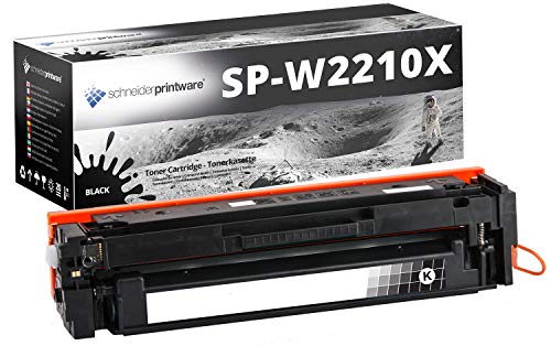 Schneider Printware Toner Kompatibel Mit W2210X 207X Schwarz für HP Color Laserjet Pro MFP M283Fdn, M282NW, M283FDW | Mit Original-Chip | Wiederverwendet | Keine Updateprobleme von schneiderprintware