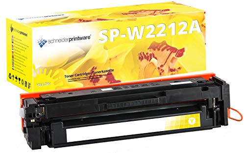 [Mit Original-Chip | wiederverwendet] Schneider Printware Toner kompatibel für HP 207A 207X W2212A gelb für HP Color Laserjet Pro MFP M255dw M255nw M282nw M283fdn M283fdw | Keine UPDATEPROBLEME von schneiderprintware