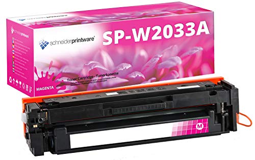 [Mit Original-Chip | wiederverwendet] Schneider Printware Toner kompatibel für HP 415X 415A W2033A Magenta für HP Color Laserjet Pro MFP M454 DN dw M479 dw fdn fdw fnw | Keine UPDATEPROBLEME| von schneiderprintware
