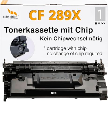 [Mit Wiederverwendeten HP-Chip] Schneider Printware Toner kompatibel für HP 89A 89X Toner für Laserjet Enterprise M507x M507n M507dn MFP M528dn M528f Flow MFP M528c M528z CF289A CF289X von schneiderprintware