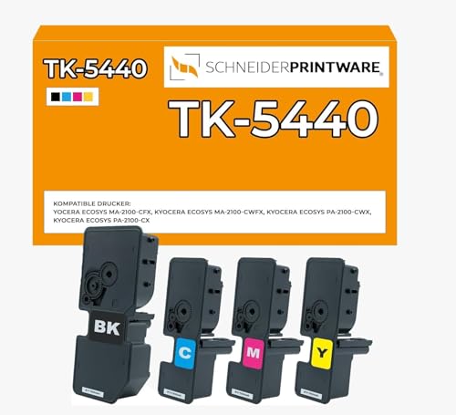 Schneider Printware Toner TK-5440 TK5440 kompatibel für Kyocera ECOSYS MA2100 PA2100 MA2100cfx MA2100cwfx PA2100cwx PA2100cx TK-5440K TK-5440C TK-5440M TK-5440Y (4er-Pack) Schneider Printware Toner TK-5440 TK5440 kompatibel für Kyocera ECOSYS MA2100 PA2100 MA2100cfx MA2100cwfx PA2100cwx PA2100cx TK-5440K TK-5440C TK-5440M TK-5440Y (4er-Pack) von schneiderprintware