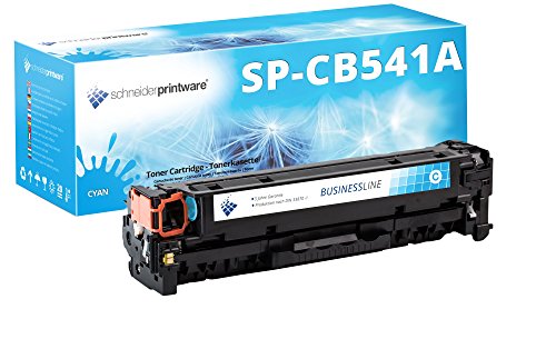 Schneider Printware Business Toner | 40% höhere Druckleistung | als Ersatz für CB541A 125A Cyan für HP Color Laserjet CM1312nfi MFP CP1210 CP1215 CP1217 CP1510 CP1514n CP1515n CP1518ni von schneiderprintware