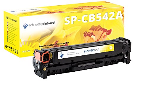 Schneider Printware Toner | 40% höhere Druckleistung | als Ersatz für CB542A 125A Gelb für HP Color Laserjet CM1312nfi MFP CP1210 CP1215 CP1217 CP1510 CP1514n CP1515n CP1518ni von schneiderprintware