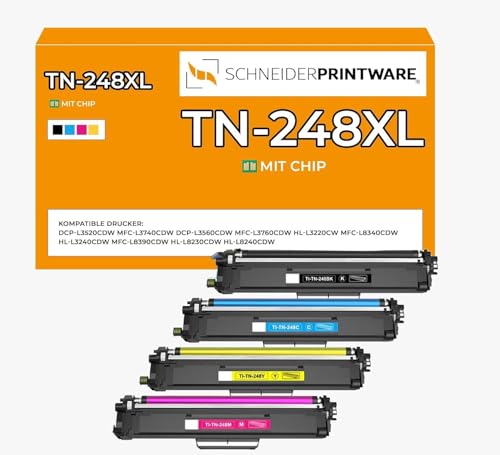 Schneider Printware TN248XL CMYK Toner Kompatibel mit TN-248XL Brother MFC-L3760CDW DCP-L3560CDW DCP-L3520CDWE DCP-L3520CDW MFC-L8390CDW MFC-L3740CDWE MFC-L3740CDW Schneider Printware TN248XL CMYK Toner Kompatibel mit TN-248XL Brother MFC-L3760CDW DCP-L3560CDW DCP-L3520CDWE DCP-L3520CDW MFC-L8390CDW MFC-L3740CDWE MFC-L3740CDW von schneiderprintware