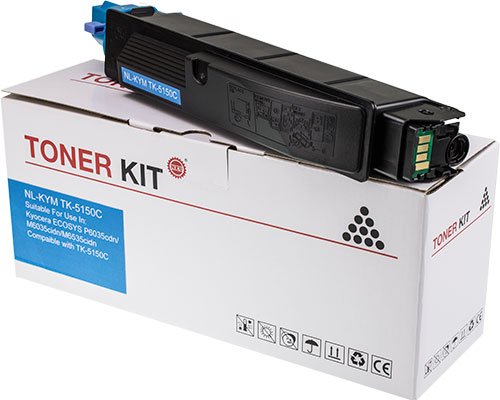 Schneider Printware Toner 25% höhere Druckleistung kompatibel zu TK-5150 TK-5150C Cyan für Kyocera ECOSYS M6035 M6035CDN M6535 P6035 P6035CDN M6035cidn M6535cidn M6035cidn von schneiderprintware