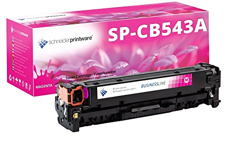 Schneider Printware Toner | 40% mehr Leistung | kompatibel zu CB543A 125A Magenta für HP Color Laserjet CM1312nfi MFP CP1210 CP1215 CP1217 CP1510 CP1514n CP1515n CP1518ni von schneiderprintware