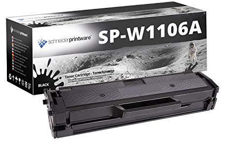 Schneider Printware Toner 50% höhere Reichweite kompatibel zu HP 106A W1106A für HP Laser 107a 107w MFP 135ag 135wg 137fwg von schneiderprintware