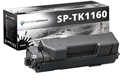 Schneider Printware Toner | 50% mehr Inhalt | kompatibel mit TK-1160 für Kyocera ECOSYS P2040dn, Kyocera ECOSYS P2040dw | Geprüft nach ISO-Norm 19752 | Schwarz 10.800 Seiten von schneiderprintware