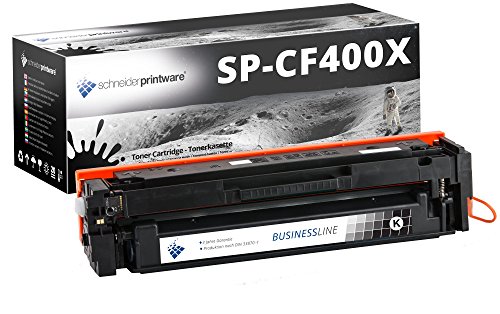 Schneider Printware Toner | 50% mehr Druckleistung - 3.850 Seiten | kompatibel zu CF400X HP 201X Schwarz für HP Color Laserjet Pro 200 M252n M252dw MFP M277dw M277n M274n von schneiderprintware