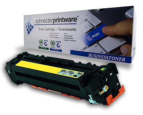 Schneider Printware kompatibler Toner | 35% mehr Druckleistung | ersetzt CE402A Gelb für HP Laserjet Enterprise 500 Color M551dn M551n M551xh M575dn M575f M575c M570dn M570dw von schneiderprintware