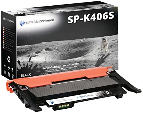 schneiderprintware Toner mit 50% mehr DRUCKLEISTUNG 2.250 Seiten kompatibel zu CLT-K406S Schwarz für Samsung Xpress C460W C410W C460FW CLP-365 W CLX 3300 3305 FN FW W von schneiderprintware