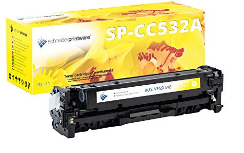 schneiderprintware Toner kompatibel mit 304A CC532A gelb für HP Color Laserjet CM2320fxi MFP CM2320nf MFP CP2025 DN n Canon i-sensys MF 8550cdn 8580cdw LBP7200cdn LBP7210cdn von schneiderprintware