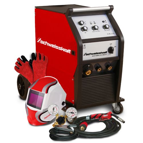 Fahrbarers Schweißgerät MAG-Inverter EASY-MIG 211i MULTI Set Fahrbarers Schweißgerät MAG-Inverter EASY-MIG 211i MULTI Set von schweißkraft