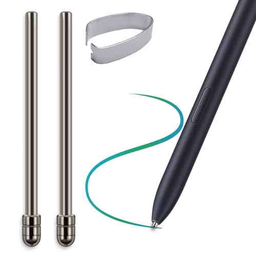 sciuU [2er Pack] Titanlegierungs Spitzen kompatibel mit Samsung Galaxy Tab S9 / S7 / S8 / Smartphone Galaxy S22 / Galaxy S23 Ultra Pen Stylus, Metallisch Ersatzspitze Spitze Bleistift Tipps Tips Nib von sciuU