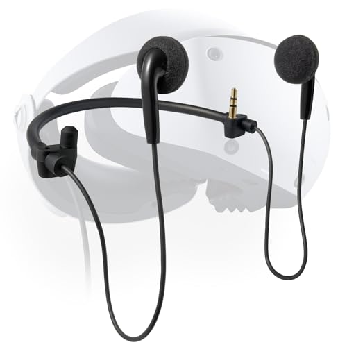 sciuU Gaming Ohrhörer kompatibel mit Playstation VR2, Ersatz Stereo Ohrstöpsel Kopfhörer kompatibel mit Sony PS5 PS VR 2 Headset von sciuU