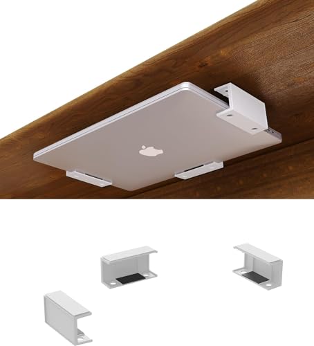 sciuU Multifunktionale Unter-Tisch-Halterungen - Platzsparende Aufbewahrung für Laptop, Tablet, Tastatur und mehr - Optimieren Sie Ihren Arbeitsplatz - Einfache Montage mit Schrauben oder Klebeband von sciuU