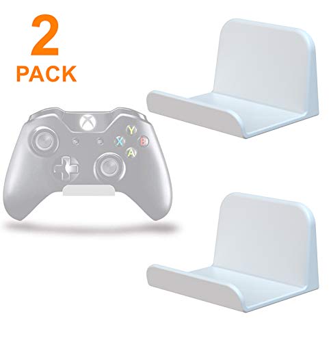 sciuU Wandhalterung für Kopfhörer/Controller, [2 Stück] Halter, Selbstklebende 3M Kleiderbügel, Universal Hook Zubehör für Gamepad auf XBox One/Series S X / PS5 / PS4, ohne Schrauben, Weiß von sciuU