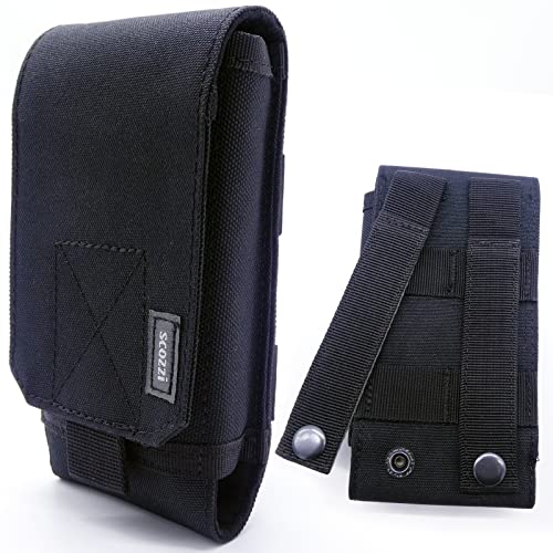 scozzi Handy Gürteltasche Gürtel Tasche Handytasche Handyhalterung Halterung universal z.B. kompatibel mit Samsung S24 S23 S22 S21 A55 A54 A35 für iPhone 15 14 13 12 11 XR FE Plus Ultra Mini Lite Pro von scozzi