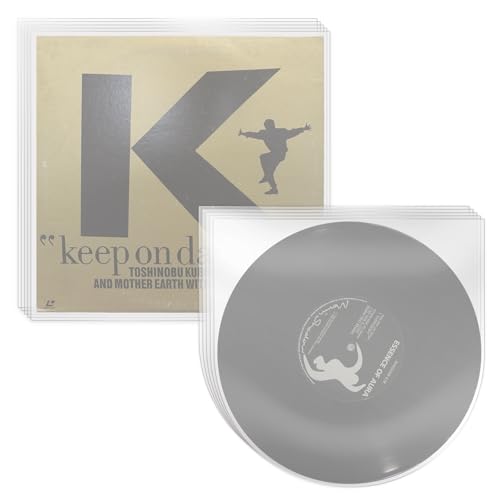 sdroceRyaM EP Schallplattenhüllen innen und außen, 17,8 cm, transparent und dick, antistatisch, 25 Stück außen und 25 Innenhüllen für Vinyl-Schallplatten von sdroceRyaM