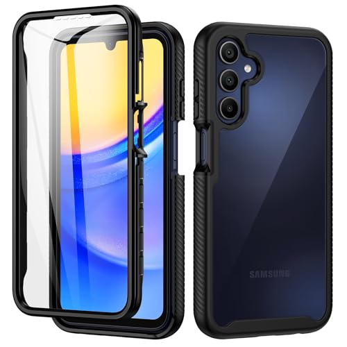 seacosmo Kompatibel mit Samsung Galaxy A15 5G Hülle, Stoßfest Cover 360 Grad vollschutz Handyhülle Samsung A15 4G Rugged Schutzhülle Galaxy A15 4G mit eingebautem Displayschutz, Schwarz seacosmo Kompatibel mit Samsung Galaxy A15 5G Hülle, Stoßfest Cover 360 Grad vollschutz Handyhülle Samsung A15 4G Rugged Schutzhülle Galaxy A15 4G mit eingebautem Displayschutz, Schwarz von seacosmo