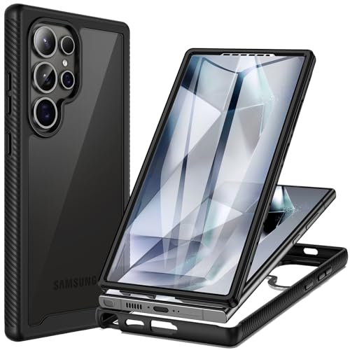 seacosmo für Samsung Galaxy S24 Ultra Hülle mit Eingebautem Displayschutz, 360 Grad vollschutz Handyhülle S24 Ultra 5G Stoßfest Rugged Case-Schwarz seacosmo für Samsung Galaxy S24 Ultra Hülle mit Eingebautem Displayschutz, 360 Grad vollschutz Handyhülle S24 Ultra 5G Stoßfest Rugged Case-Schwarz von seacosmo