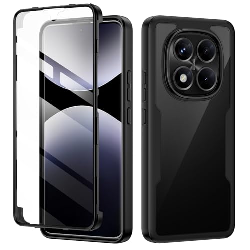 seacosmo für Xiaomi Redmi Note 14 Pro/14 Pro Plus 5G Hülle, Stoßfest Handyhülle Xiaomi Poco X7 360 Grad vollschutz Cover Rugged Schutzhülle mit eingebautem Displayschutz, Schwarz seacosmo für Xiaomi Redmi Note 14 Pro/14 Pro Plus 5G Hülle, Stoßfest Handyhülle Xiaomi Poco X7 360 Grad vollschutz Cover Rugged Schutzhülle mit eingebautem Displayschutz, Schwarz von seacosmo