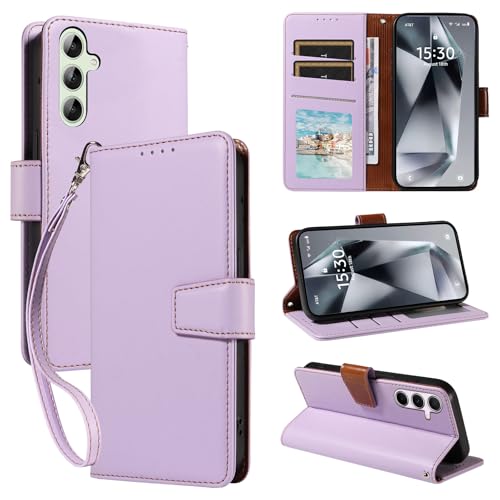 Leder Wallet Case für Samsung A36, Flip Magnetic Protective Shockproof and Stand Feature A36 Sam Sung Phone Case, TPU Shell Galaxy A 36 Phone Cases with Card Holder Purple Leder Wallet Case für Samsung A36, Flip Magnetic Protective Shockproof and Stand Feature A36 Sam Sung Phone Case, TPU Shell Galaxy A 36 Phone Cases with Card Holder Purple von seaoppn