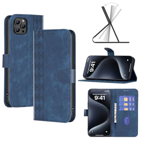 Schutzhülle für iPhone 16 Pro Max, Rundumschutz aus echtem Leder, I16 ProMax Handyhülle mit TPU-Innenschale, Kartenfächern, Kickstand und Magnetverschluss, 16Pro Max Handyhüllen für Damen, Herren und Schutzhülle für iPhone 16 Pro Max, Rundumschutz aus echtem Leder, I16 ProMax Handyhülle mit TPU-Innenschale, Kartenfächern, Kickstand und Magnetverschluss, 16Pro Max Handyhüllen für Damen, Herren und von seaoppn