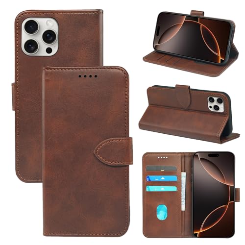 Wallet Case für iPhone 16 Pro Max, Luxus Leder Wallet Book Flip iPhone 16 ProMax Hülle, TPU Rundumschutz Innenschale 16Pro Max Handyhülle mit Standfunktion, Kartenhalter, Magnetverschluss Wallet Case für iPhone 16 Pro Max, Luxus Leder Wallet Book Flip iPhone 16 ProMax Hülle, TPU Rundumschutz Innenschale 16Pro Max Handyhülle mit Standfunktion, Kartenhalter, Magnetverschluss von seaoppn