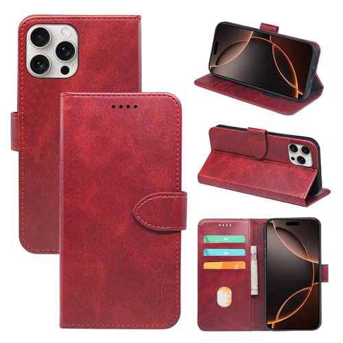 Wallet Case für iPhone 16 Pro Max, Luxus Leder Wallet Book Flip iPhone 16 ProMax Hülle, TPU Rundumschutz Innenschale 16Pro Max Handyhülle mit Standfunktion, Kartenhalter, Magnetverschluss Wallet Case für iPhone 16 Pro Max, Luxus Leder Wallet Book Flip iPhone 16 ProMax Hülle, TPU Rundumschutz Innenschale 16Pro Max Handyhülle mit Standfunktion, Kartenhalter, Magnetverschluss von seaoppn