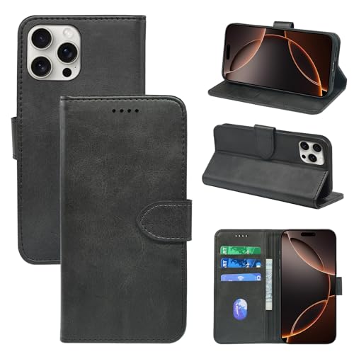Wallet Case für iPhone 16 Pro Max, Luxus Leder Wallet Book Flip iPhone 16 ProMax Hülle, TPU Rundumschutz Innenschale 16Pro Max Handyhülle mit Standfunktion, Kartenhalter, Magnetverschluss Wallet Case für iPhone 16 Pro Max, Luxus Leder Wallet Book Flip iPhone 16 ProMax Hülle, TPU Rundumschutz Innenschale 16Pro Max Handyhülle mit Standfunktion, Kartenhalter, Magnetverschluss von seaoppn