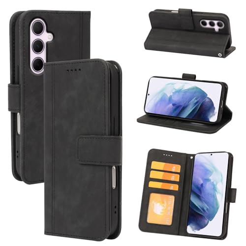 seaoppn Flip Wallet Case DC-Tu19-A56 (Schwarz) von seaoppn