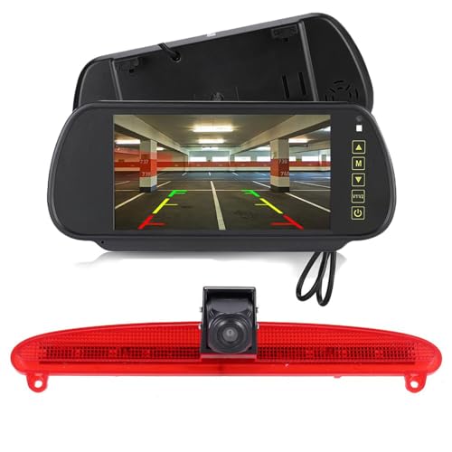 Mit 7 Zoll Rückspiegel, Nachtsicht HD Doppelkameras Einparkhilfe Kamera Bremsleuchte Rückfahrkamera Ersatz für IVECO Daily 6 Transporter Baujahr 2015-2017 Bremslicht Light Brake Stoplampe Mit 7 Zoll Rückspiegel, Nachtsicht HD Doppelkameras Einparkhilfe Kamera Bremsleuchte Rückfahrkamera Ersatz für IVECO Daily 6 Transporter Baujahr 2015-2017 Bremslicht Light Brake Stoplampe von sedodogo