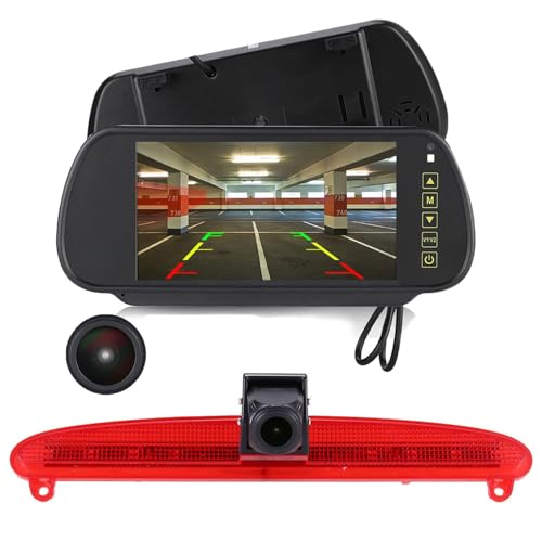 Mit 7 Zoll Rückspiegel, Super HD 1280p Auto Dritte Dach Top Mount Bremse Lampe Licht Rückansicht Backup-Kamera für IVECO Daily 6 Transporter Baujahr 2015-2017 Bremslicht Light Brake Stoplampe Mit 7 Zoll Rückspiegel, Super HD 1280p Auto Dritte Dach Top Mount Bremse Lampe Licht Rückansicht Backup-Kamera für IVECO Daily 6 Transporter Baujahr 2015-2017 Bremslicht Light Brake Stoplampe von sedodogo