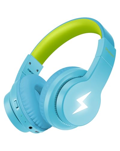 seenda Bluetooth Kopfhörer Kinder, Kinderkopfhörer Bluetooth mit 85dB/94dB Lautstärkebegrenzung, 45H Spielzeit, 3 Lightning-Modi, Bluetooth5.3, eingebautes Mikrofon für Schule/Reisen, Grün von seenda
