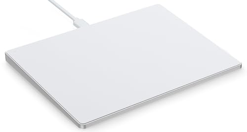 seenda Touchpad für PC, 2024 Version Kabelgebundenes Trackpad aus gehärtetem Glas und Aluminumbasis, Multi-Touch Navigation mit Hoher Präzision, Externes Touchpad Maus für Windows 10/11(Weiß) von seenda