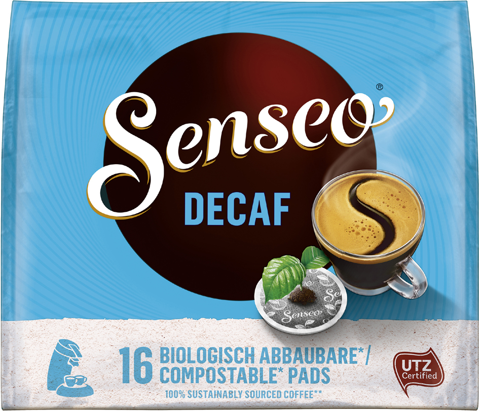 Senseo Kaffeepads , DECAF,  - entkoffeiniert, 16er Packung von senseo