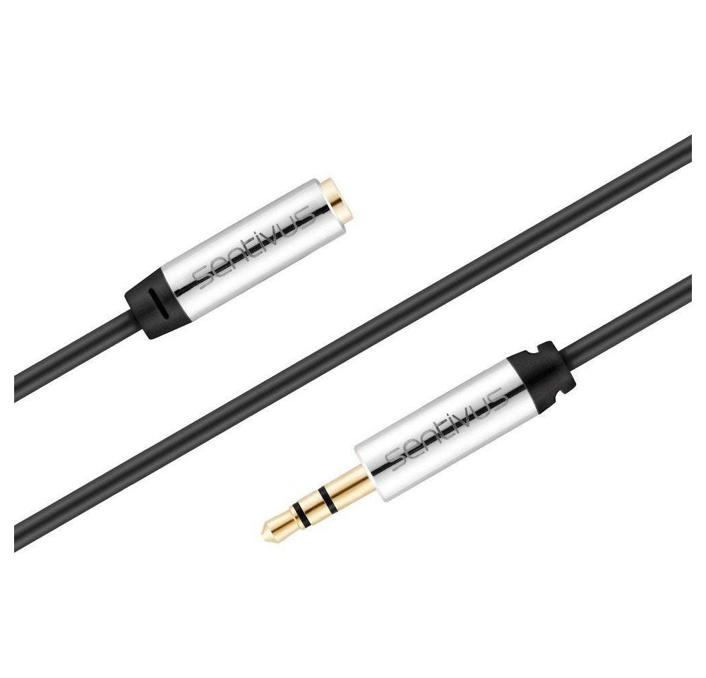 sentivus Sentivus AU060 Premium Audio Klinken-Verlängerungskabel (3,5mm Stecker Audio-Kabel von sentivus