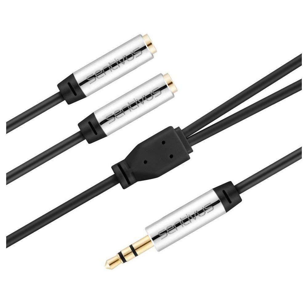 sentivus Sentivus AU100 Premium Audio Klinken Y-Splitter-Kabel (3,5mm Stecker Audio-Kabel von sentivus
