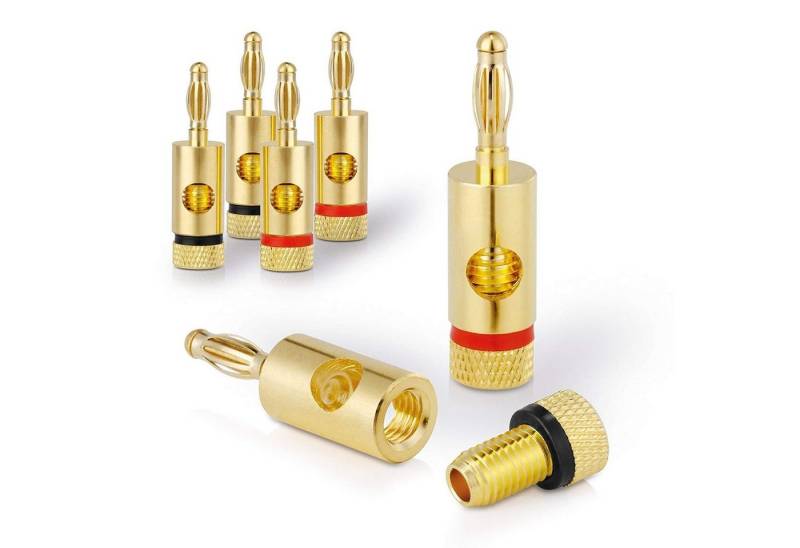 sentivus Sentivus SC000-04 Bananenstecker Premium (4er-Set) für alle Lautsprech Audio-Kabel von sentivus