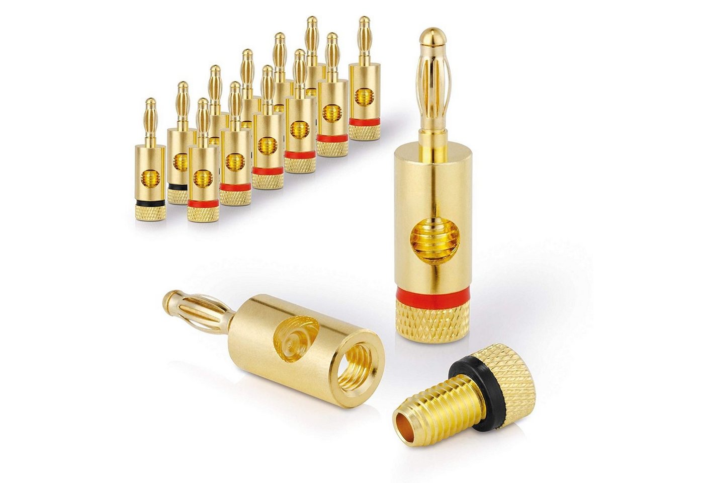 sentivus Sentivus SC000-12 Bananenstecker Premium (12er-Set) für alle Lautsprec Audio-Kabel von sentivus