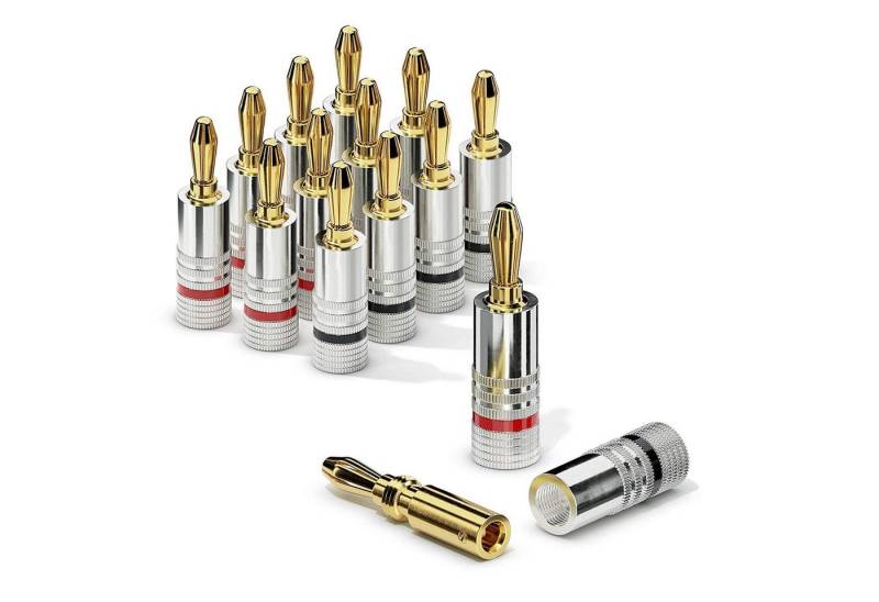 sentivus Sentivus SC010-12 Bananenstecker Professionell (12er-Set) für alle Audio-Kabel von sentivus