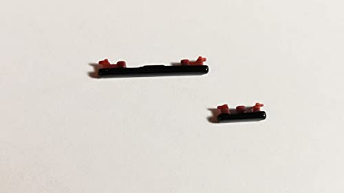 Kompatibel mit Huawei P30 Lite Version 24MPX MAR-LX1M, MAR-LX2, MAR-LX3A, L21MEA Set externe Tasten, Power On Off + Lautstärkeregler (schwarz) von senza marchio