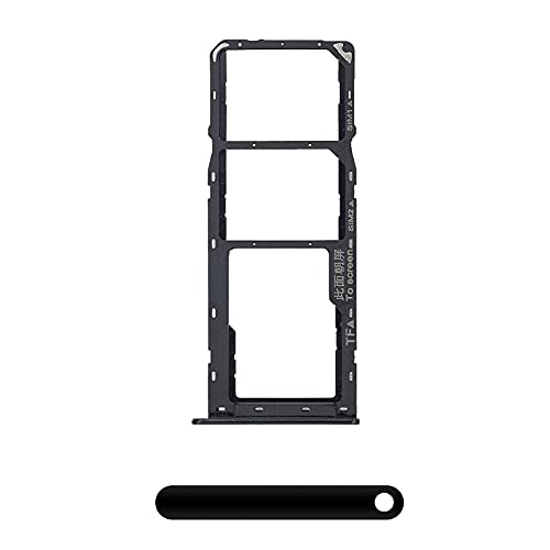Kompatibel mit Samsung Galaxy A20S A2070 A207F A207F / DS A207M/DS Dual SIM Wagen Tasche Tasche Nano SIM Karte 1+ SIM 2 + Slot Micro SD Karte (schwarz) von senza marchio